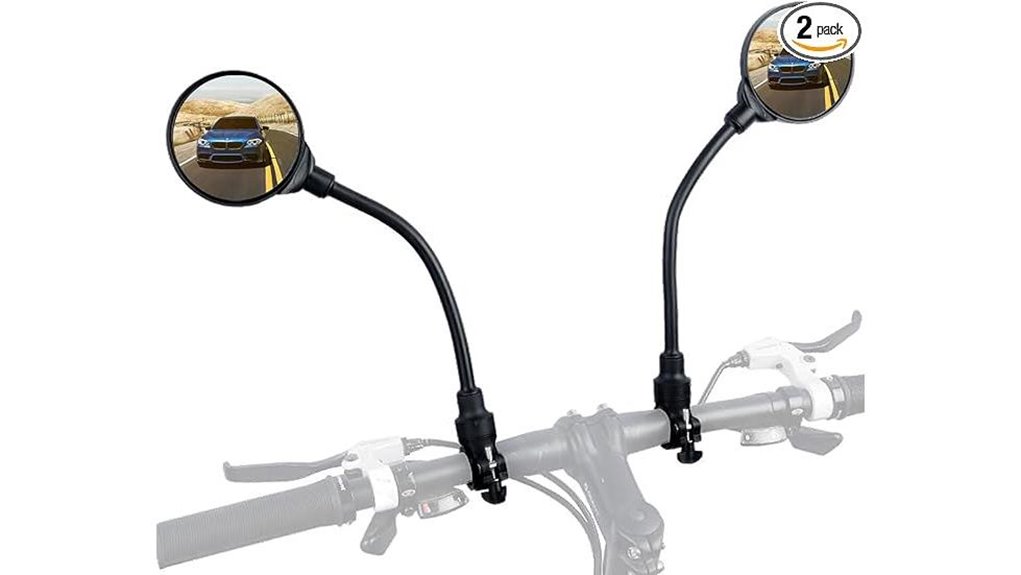 360 degree rotating bike mirror