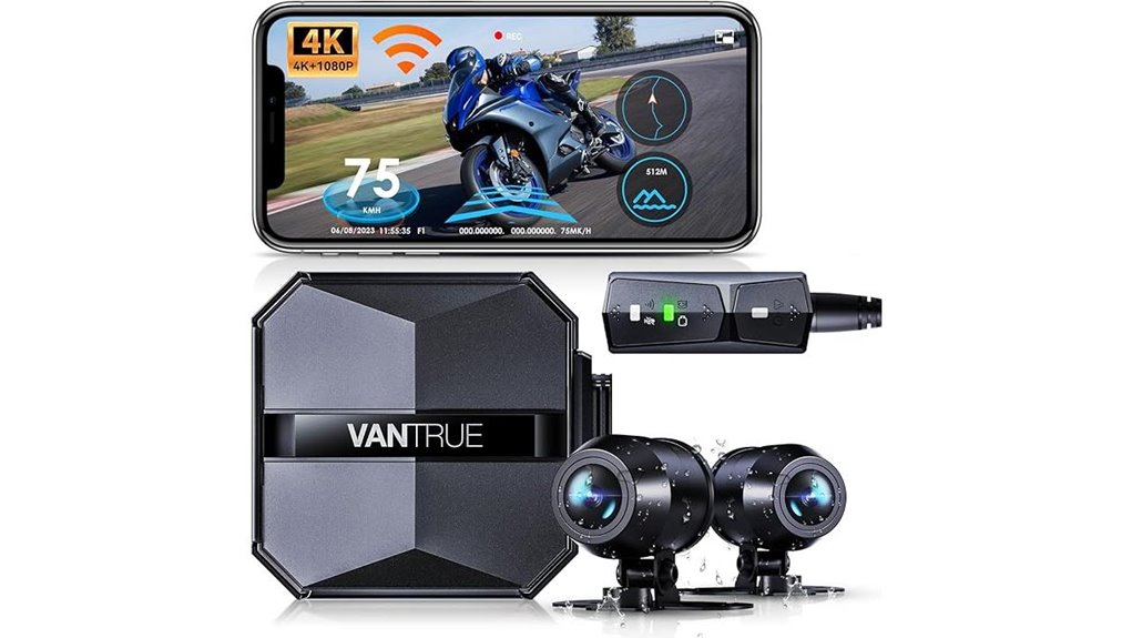 4k motorcycle dash cam