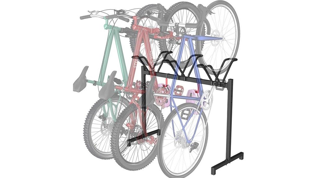 adjustable bicycle parking rack