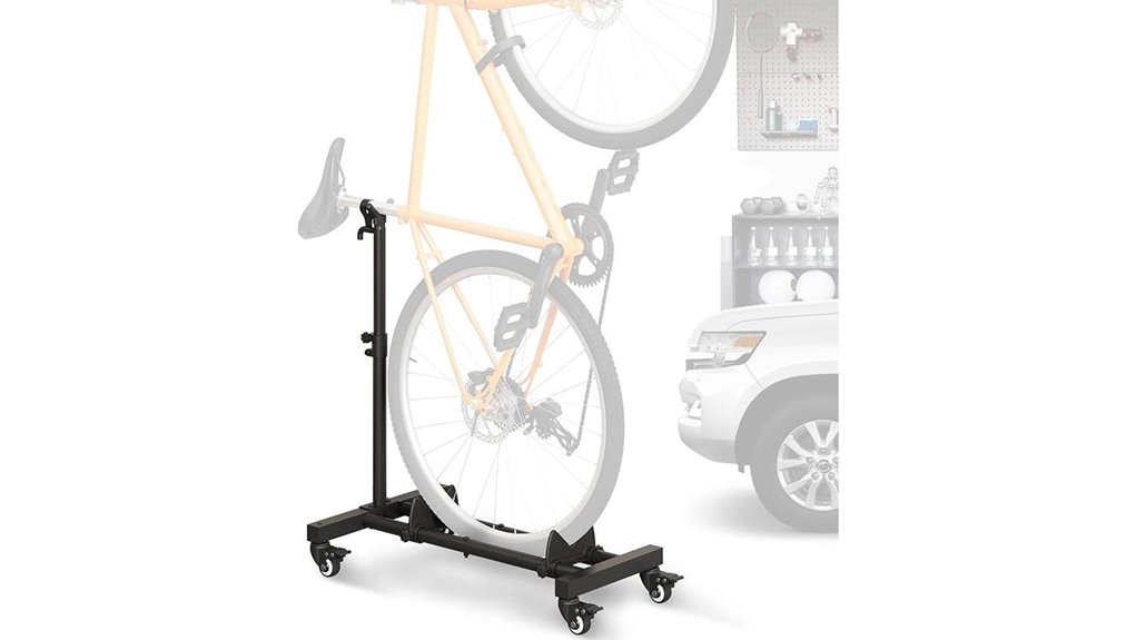 adjustable vertical bike stand