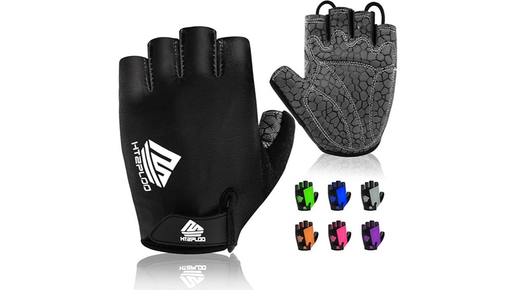 anti slip shock absorbing bike gloves