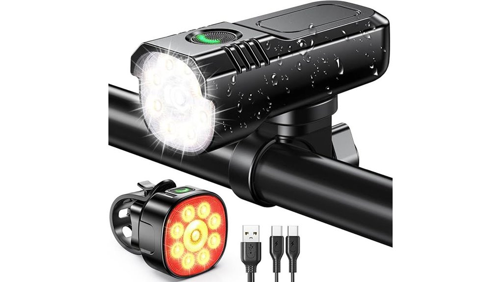 bright bicycle lighting system