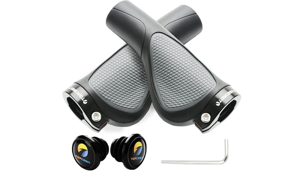comfortable aluminum bike grips