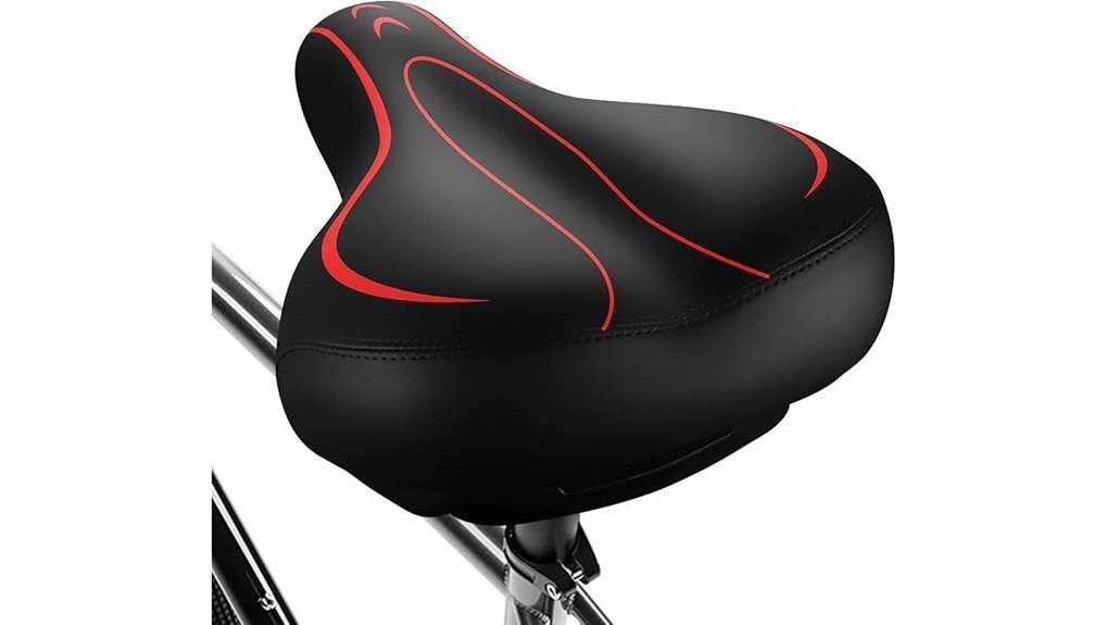 comfortable oversized bike seat