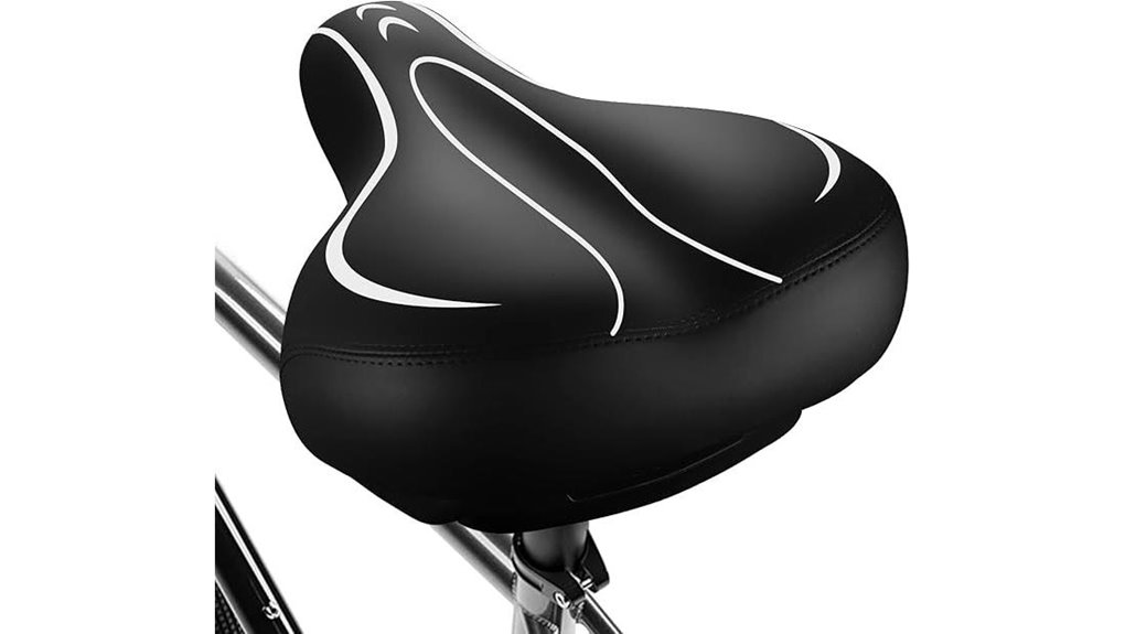 comfortable oversized bike seat