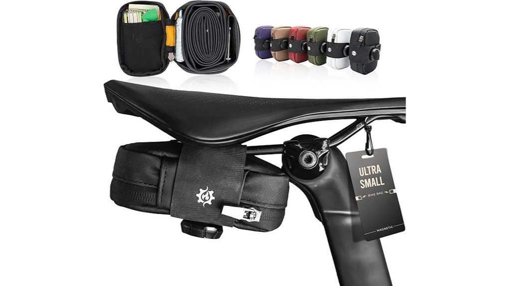 compact black magnetic bag