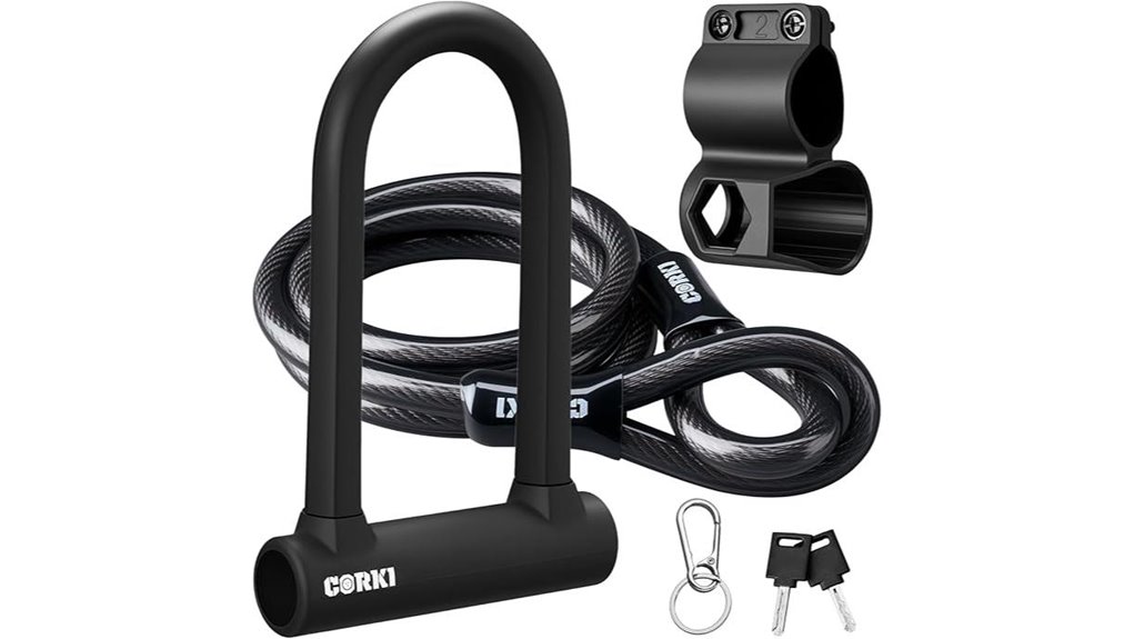 corki u lock with cable