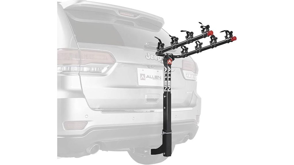 deluxe four bike hitch rack