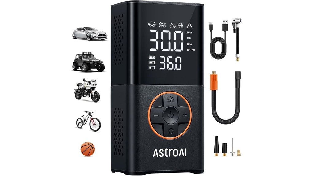 digital display tire inflator