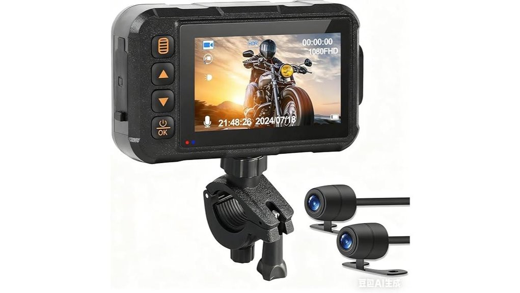 dual lens motorcycle camera