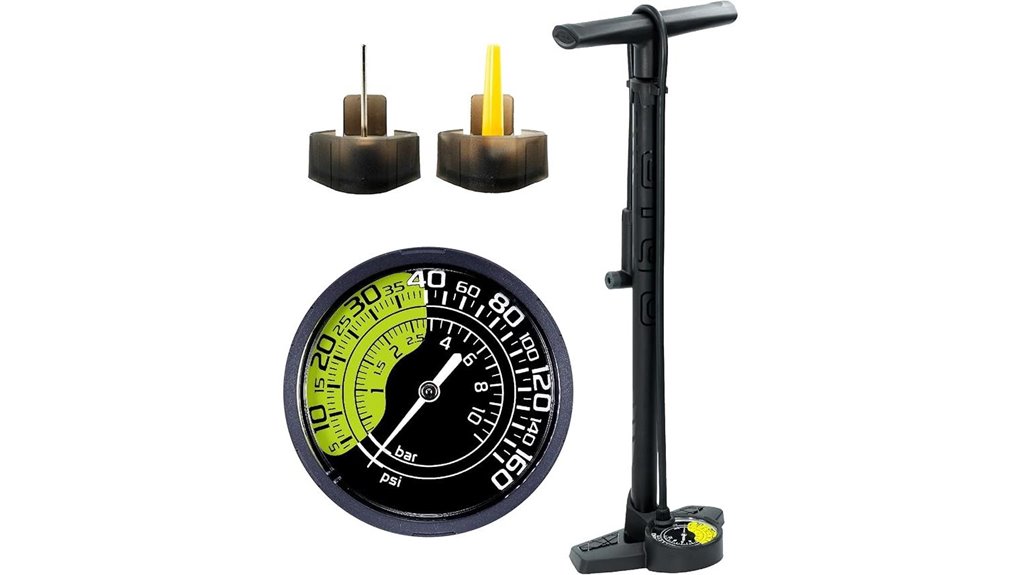 dual scale bike pump