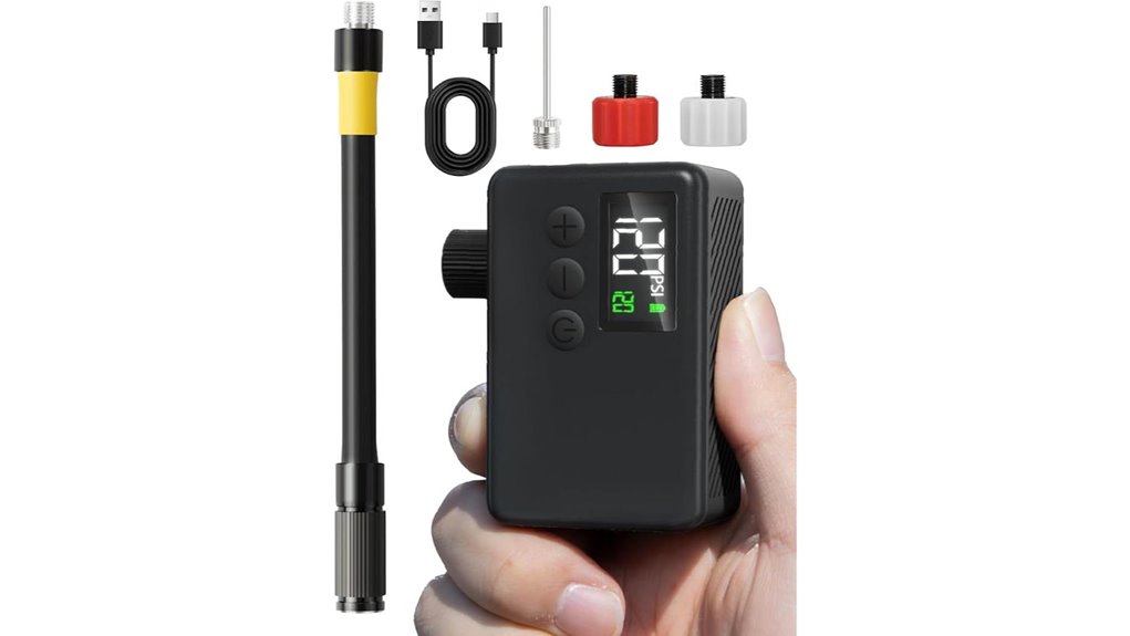 dual valve tire pump