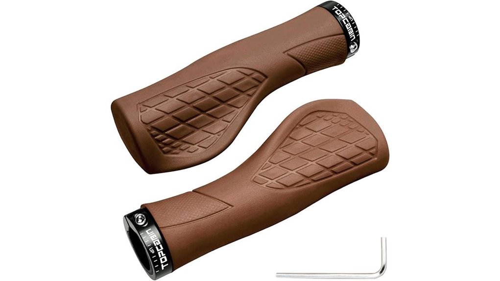 ergonomic aluminum bike grips