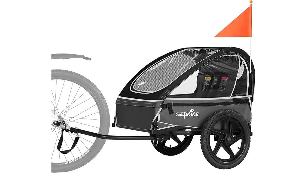 foldable toddler bike trailer