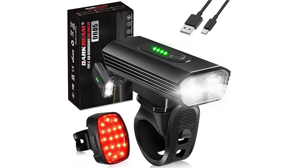 high performance bike headlight set