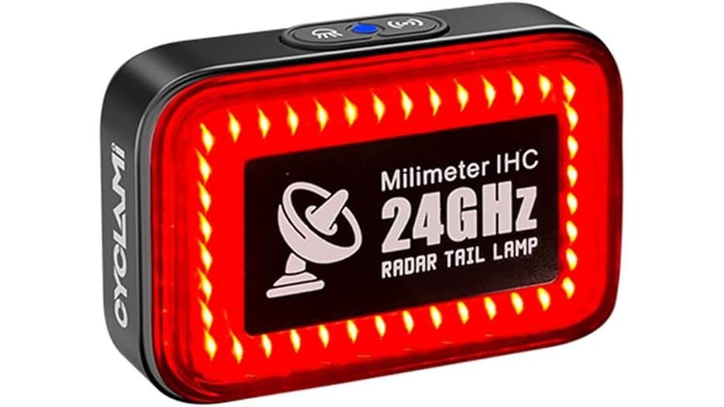 high visibility radar tail light