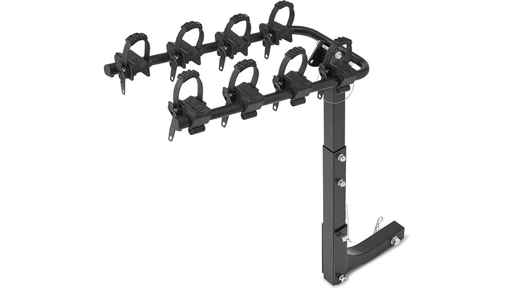 hitch mounted bicycle carrier system