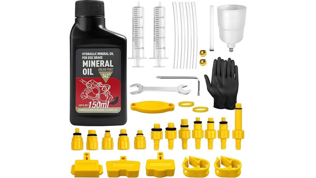 hydraulic brake bleeding tool