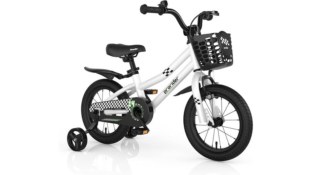 kids bike with training