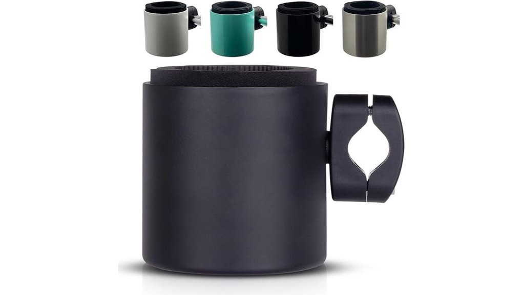 kroozie black bike cup holder