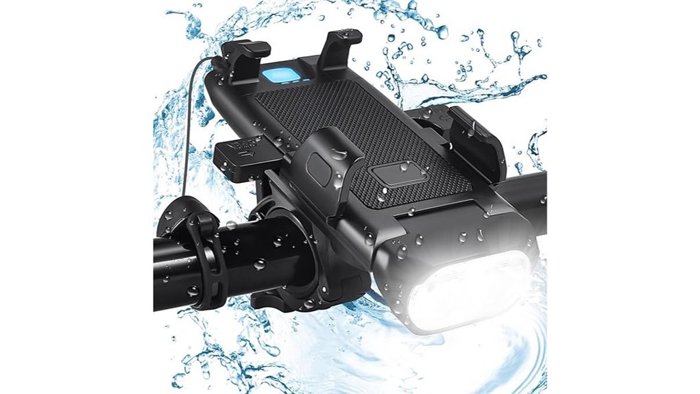 led bike phone holder