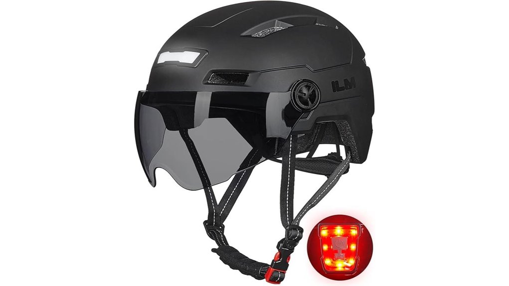 led cycling helmet rechargeable