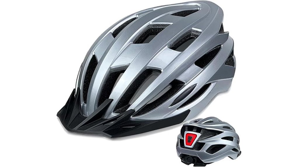 led enhanced bike helmet