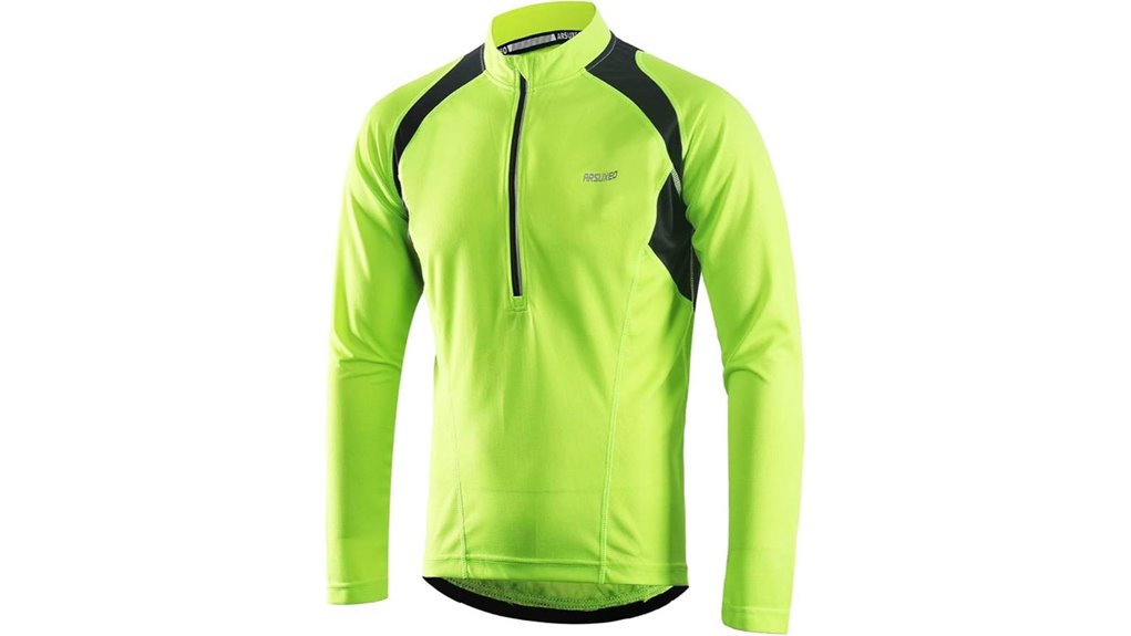 men s half zip jersey