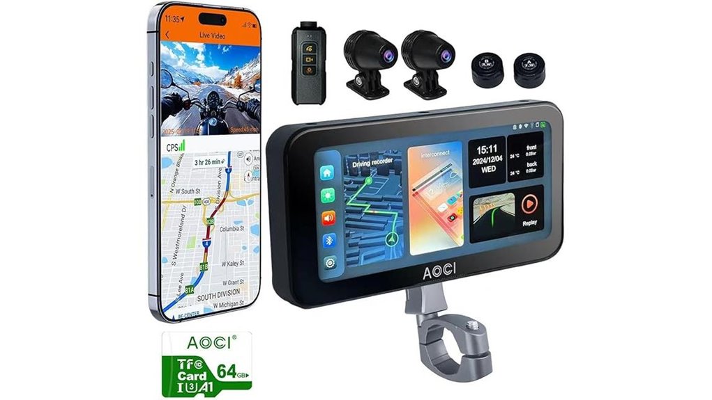 motorcycle dash cam features