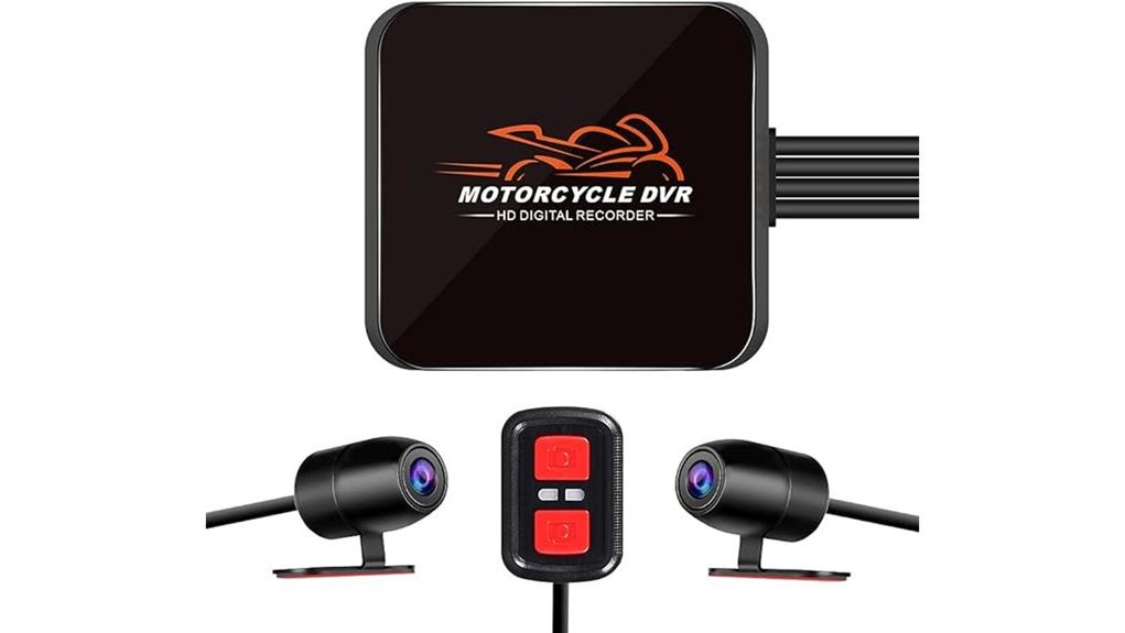 motorcycle dash cam with night vision