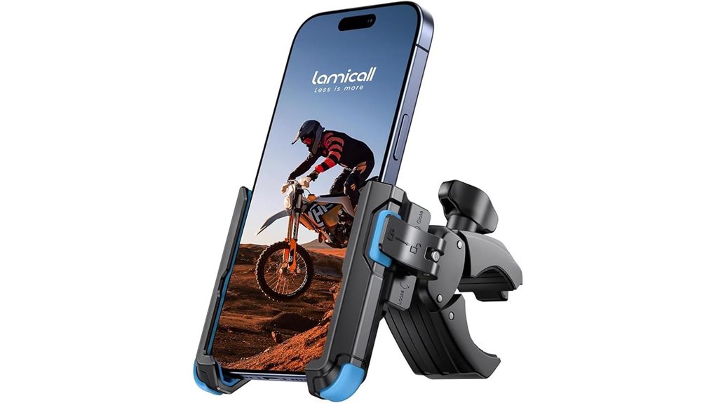 motorcycle phone mount clamp