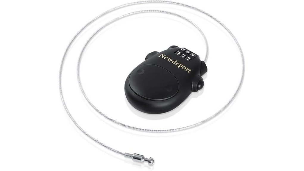 portable bike cable lock