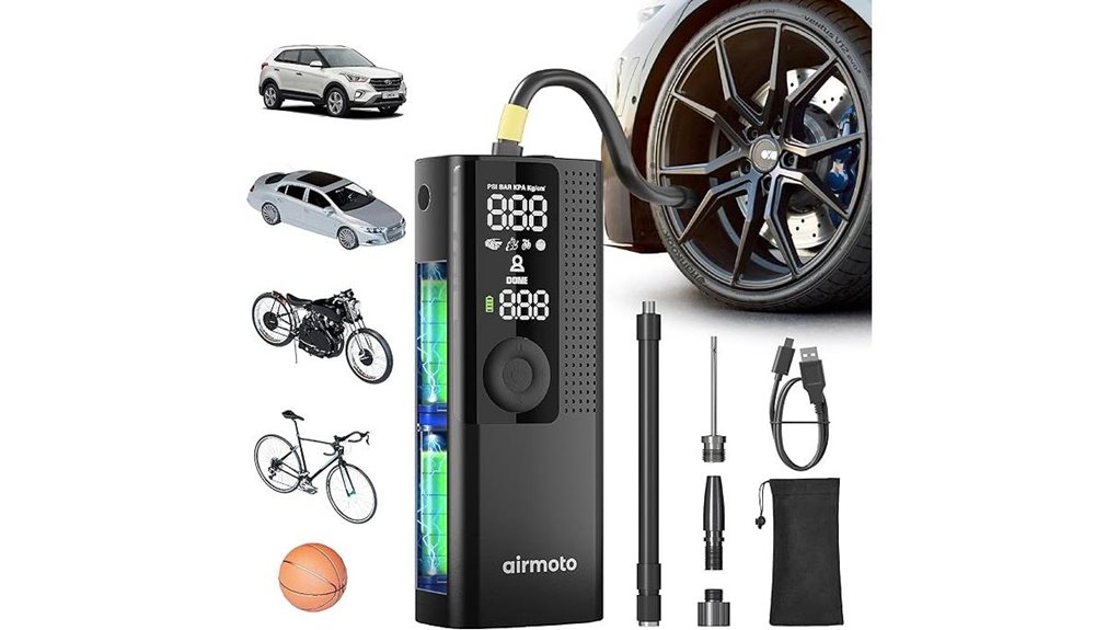 portable tire inflator kit