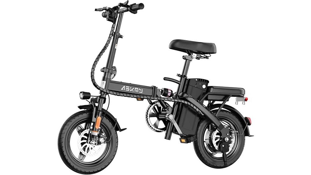 powerful foldable electric bike