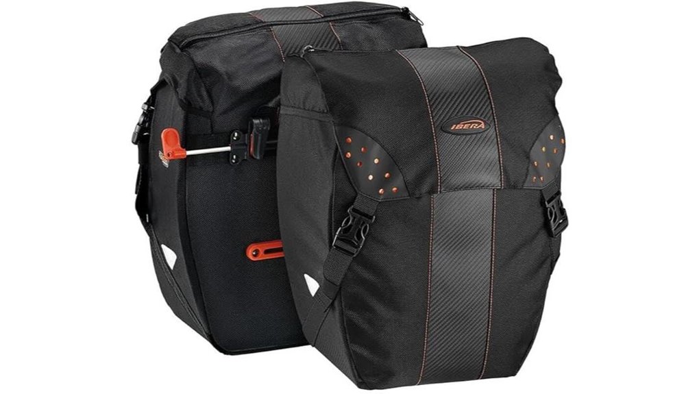 quick release all weather panniers
