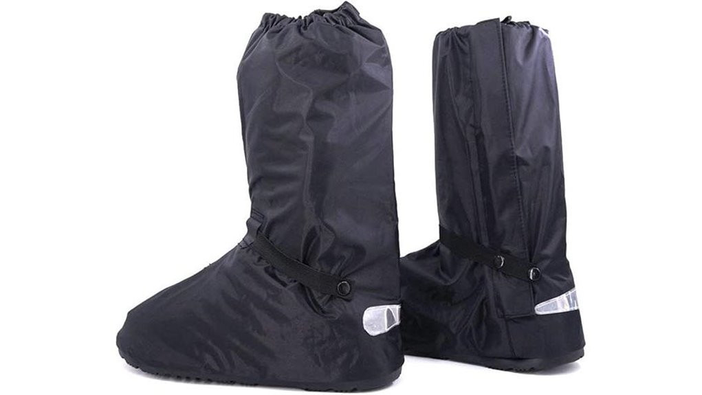 rain suit and boot covers