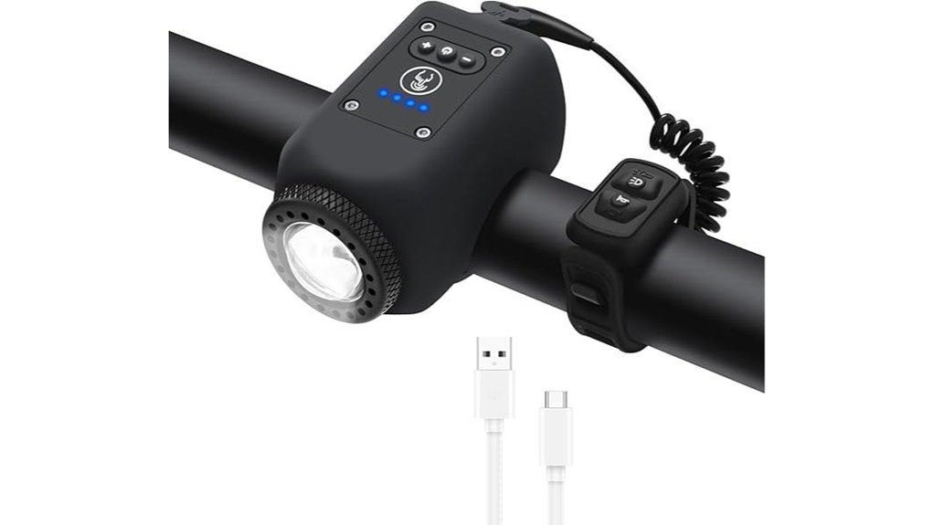 rechargeable bike horn light