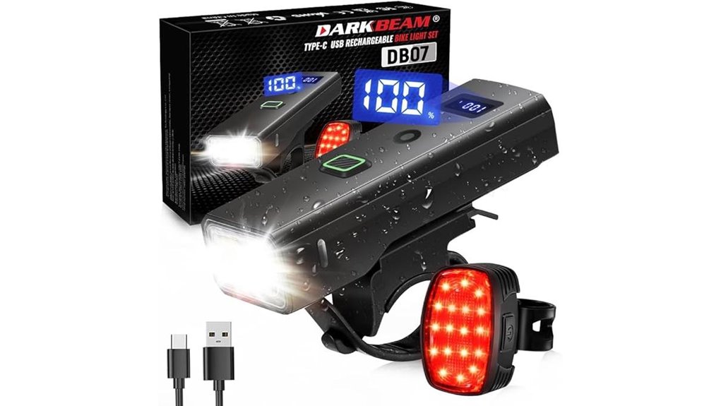 rechargeable usb c bike lights