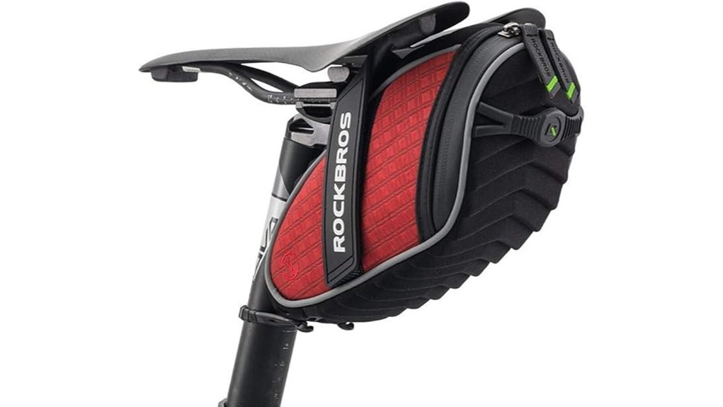 red 3d shell bike bag