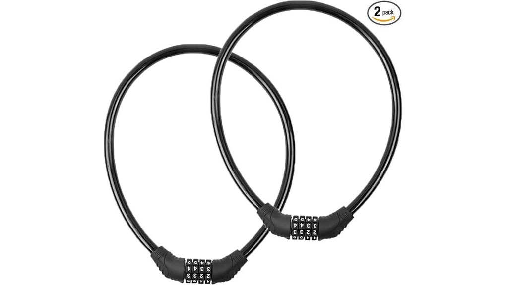 resettable combination bike locks