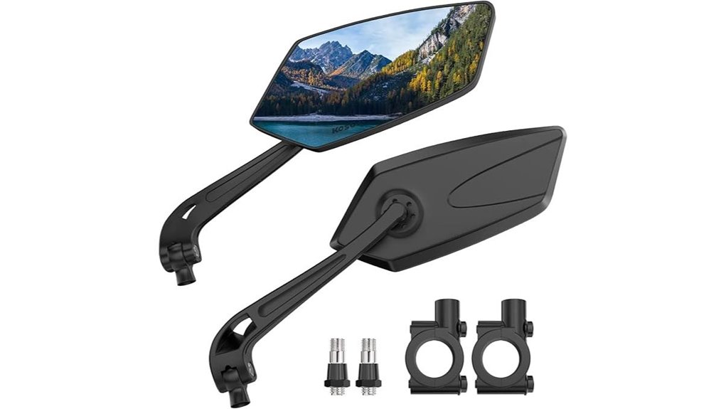 scratch resistant bike mirrors