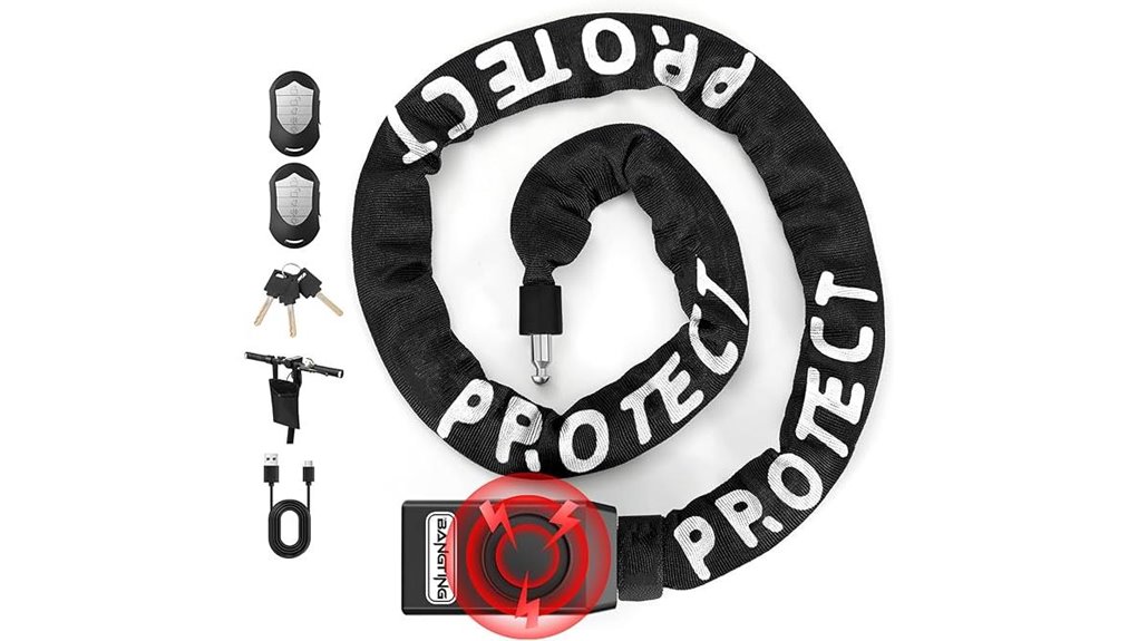 smart alarm bike lock