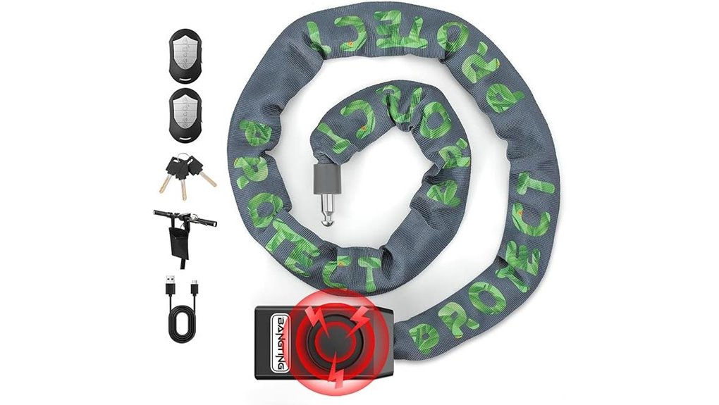 smart alarm bike lock