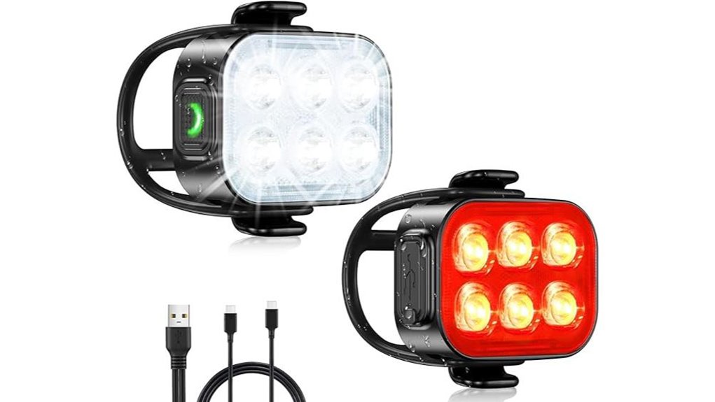versatile waterproof bike lights