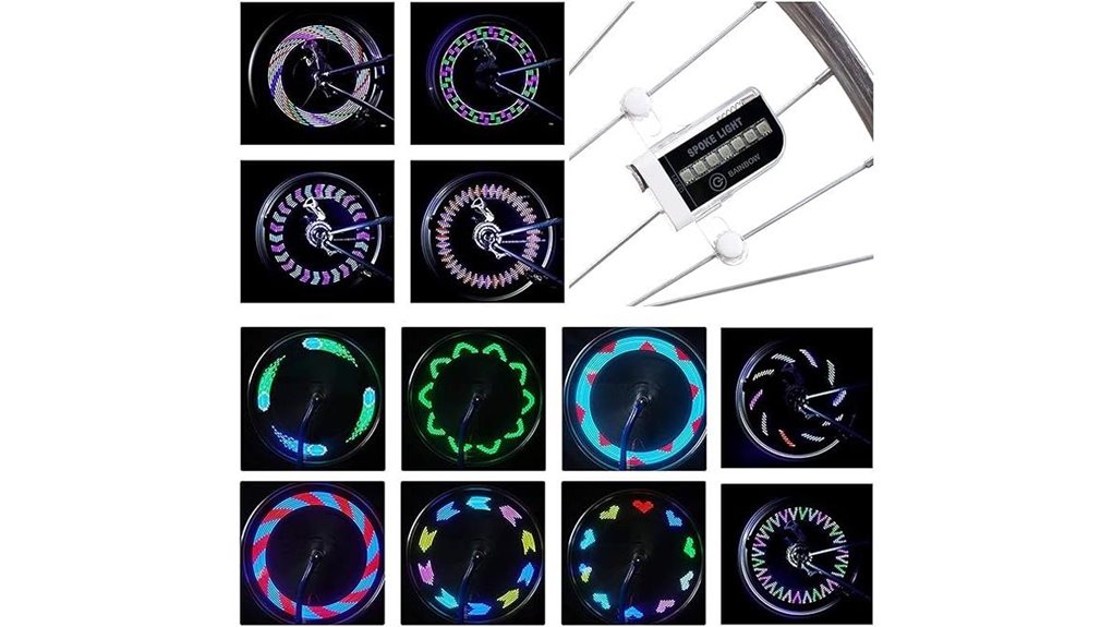 waterproof bicycle wheel lights