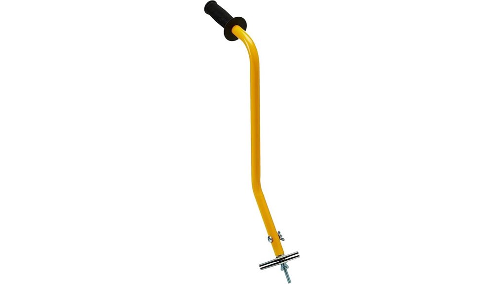 yellow bike trainer handle